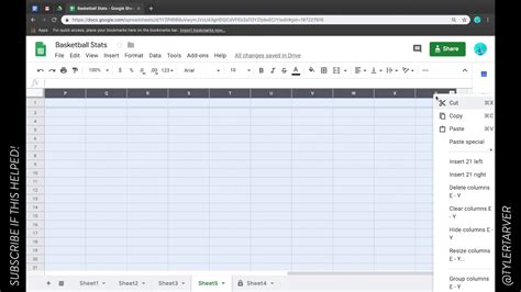 how to remove rows and columns in google sheets