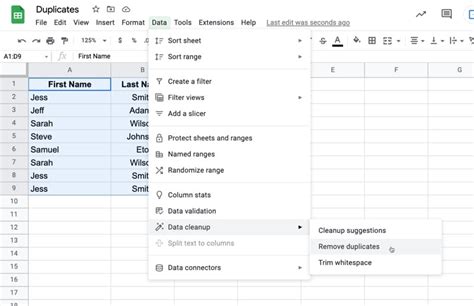how to remove rows with duplicate values in one column google sheets