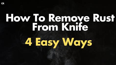 How To Remove Rust From A Putty Knife