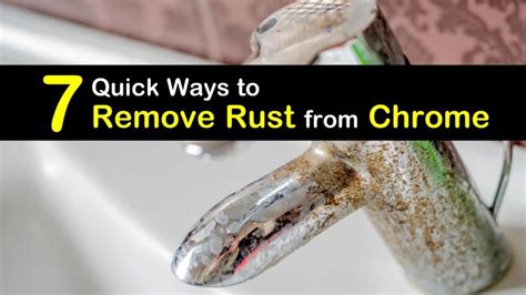 How To Remove Rust From Chrome Light Fixture