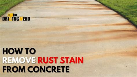 how to remove rust from concrete