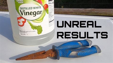 how to remove rust from old tools with vinegar