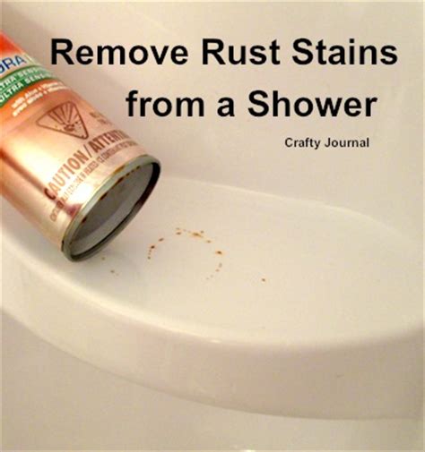 How To Remove Rust From Shower Shelf