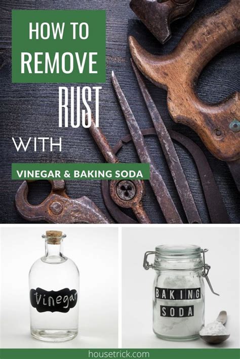 how to remove rust from tools with vinegar and baking soda