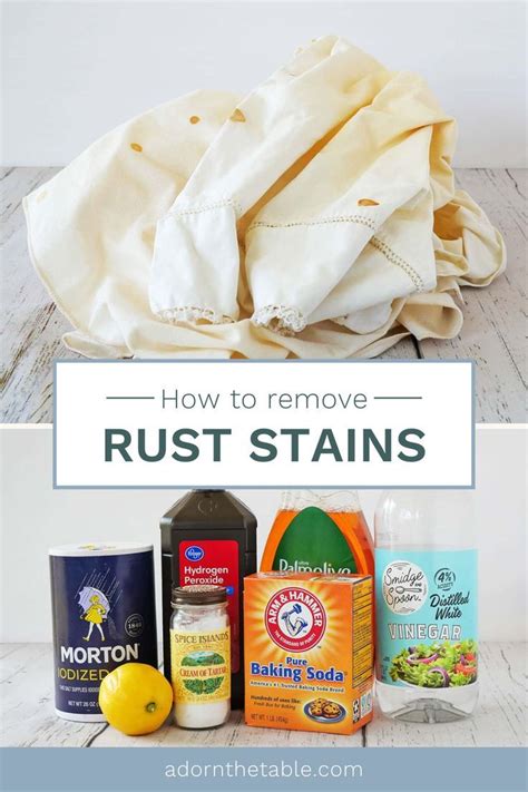 How To Remove Rust Marks From Fabric