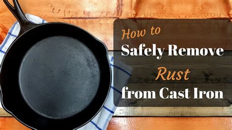 How To Remove Rust On Cast Iron Pan