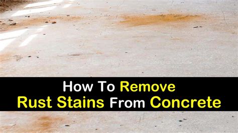 How To Remove Rust Stains From A Concrete Floor