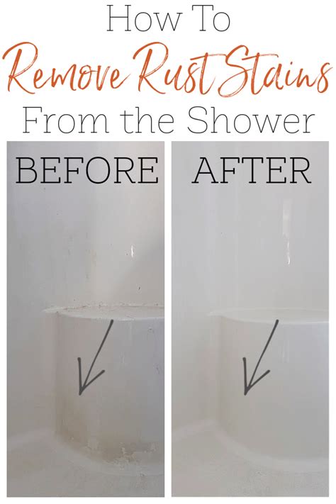 How To Remove Rust Stains From Shower Base