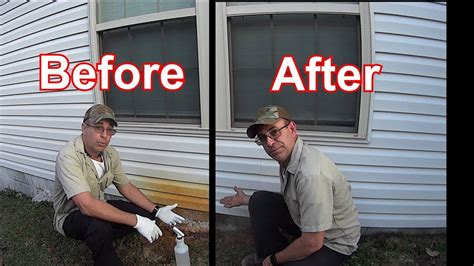 how to remove rust water stains from siding