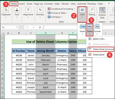 how to remove same values from two columns in excel