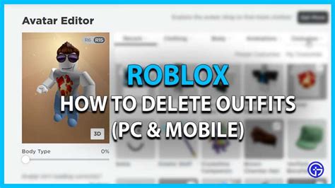 how to remove saved outfits on roblox
