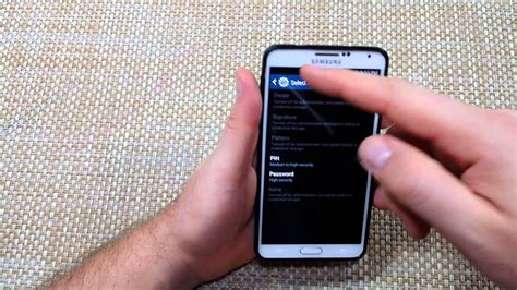 how to remove screen lock password on samsung galaxy note 3