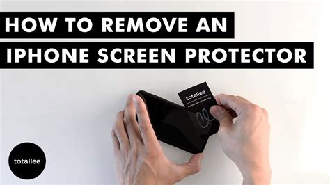 how to remove screen protector on iphone