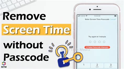 how to remove screen time passcode without code