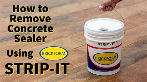 how to remove seal from concrete