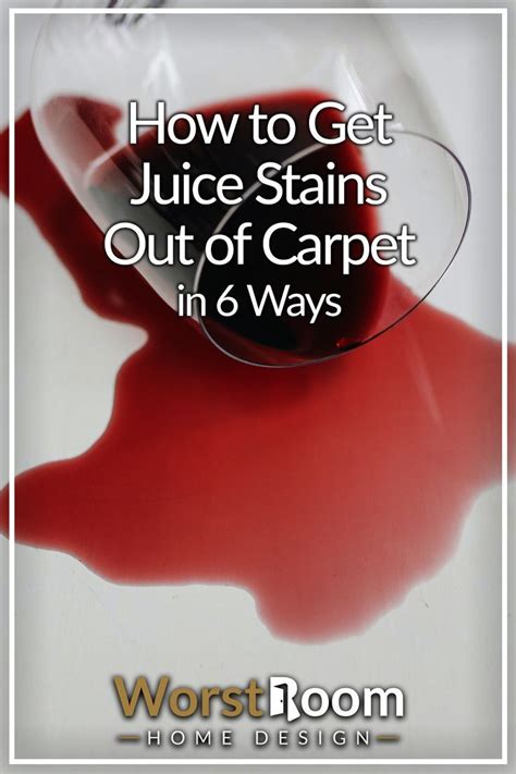 How To Remove Set In Red Juice Stains From Carpet