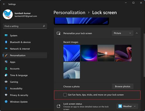 how to remove settings from lock screen
