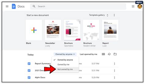 how to remove shared documents from google docs