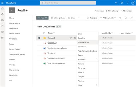 how to remove shared links in sharepoint