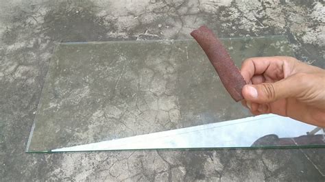 How To Remove Sharp Edge From Glass