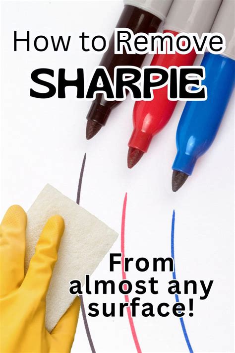 How To Remove Sharpie From Any Surface