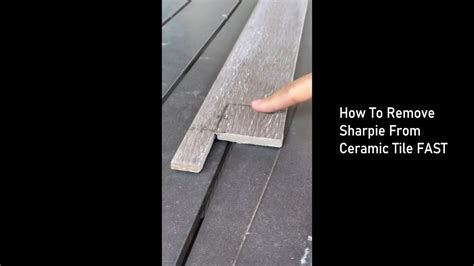 How To Remove Sharpie From Tile