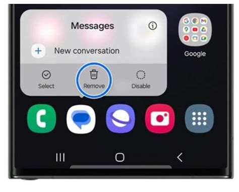 how to remove shortcuts from home screen android