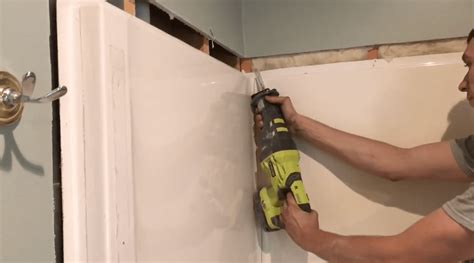 How To Remove Shower Insert And Replace With Tile