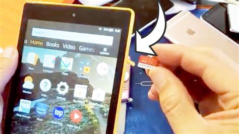 how to remove sim card from amazon fire tablet
