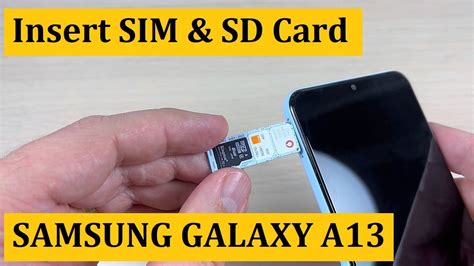 how to remove sim from samsung a13