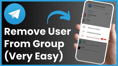 how to remove someone from telegram group ios