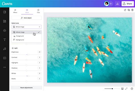 how to remove something from a picture in canva