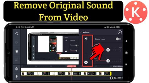 how to remove sound from video in KineMaster