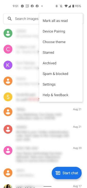 how to remove spam and blocked messages on android