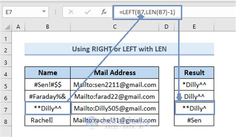 how to remove special characters from cell in excel