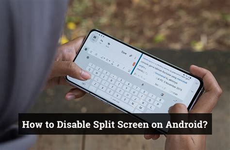 how to remove split screen in mobile