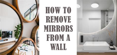 How To Remove Square Mirrors From Wall