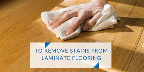 how to remove stains from laminate floors