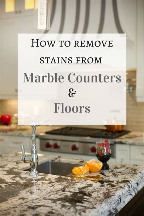 How To Remove Stains From Marble Counters