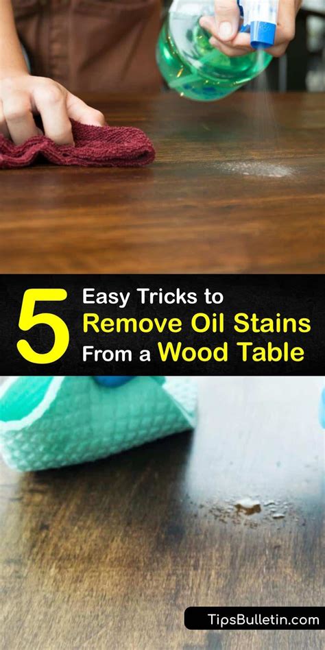 How To Remove Stains From Tables