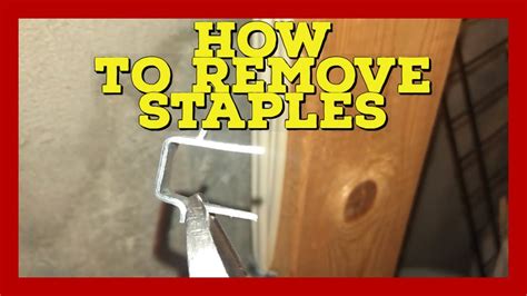 How To Remove Staples From Electrical Wire