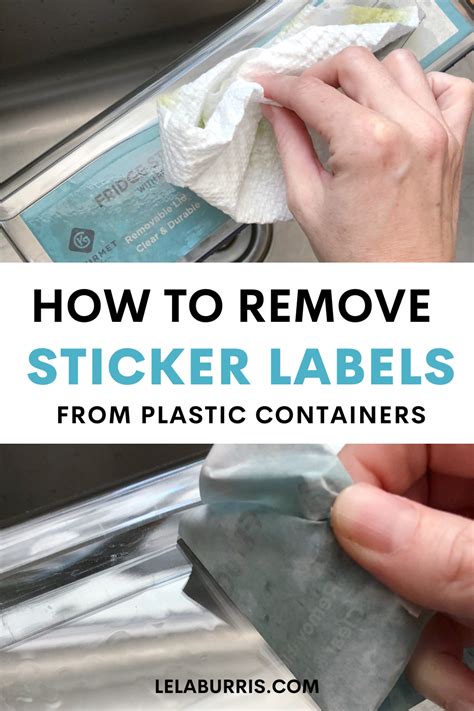 How To Remove Stickers From Containers