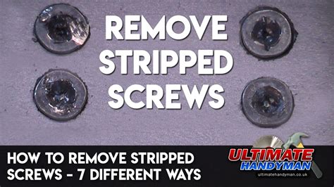 How To Remove Stripped Hinge Screws