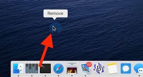 how to remove stuff from dock on mac
