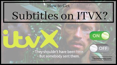 how to remove subtitles on itvx