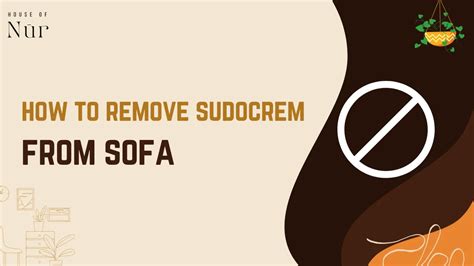 how to remove sudocrem from sofa