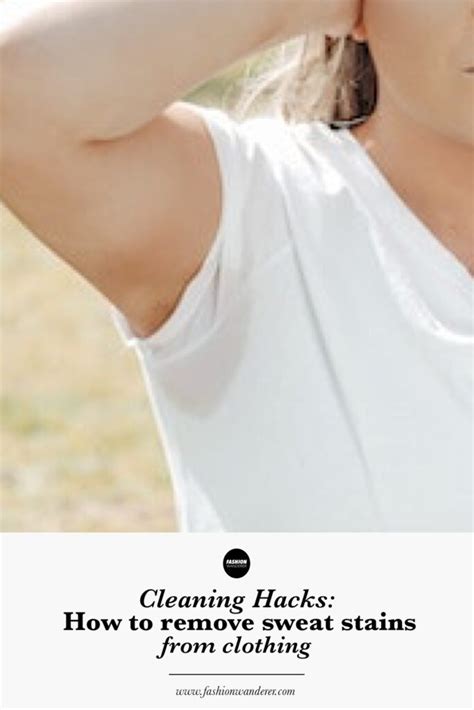 how to remove sweat stains from shirt armpits