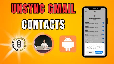 how to remove sync contacts in gmail