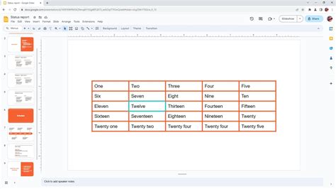 how to remove table border in google slides