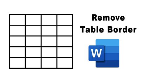 How To Remove Table Top Border In